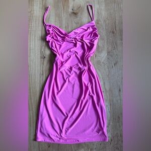Vibrant Pink Mini Dress